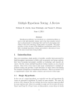 Multiple Hypothesis Testing: A Review