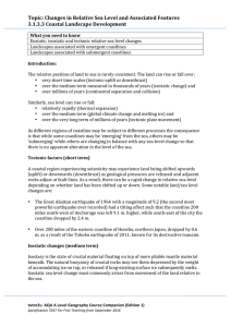 Topic: Changes in Relative Sea Level and Associated Features 3.1