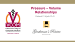 Pressure – Volume Relationships