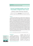 Cervical Lymphadenopathy as the First Presentation of Sigmoid