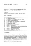 Application of the Green`s functions method to the study of the