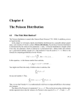 Chapter 4 The Poisson Distribution