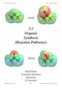 3.2 Organic Synthesis (Reaction Pathways)