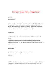 Crimean-Congo Hemorrhagic Fever ICD