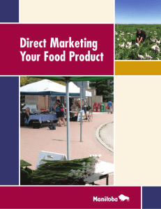 Direct Marketing Your Food Product