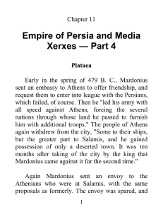 Empire of Persia and Media Xerxes — Part 4
