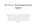Ch. 9 S. 2: The American Class System