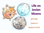 Life on Jovian Moons