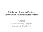 Distributed (Operating) Systems -Architectures