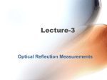 Optical Reflection Measurements