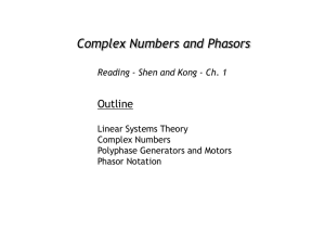Complex Numbers and Phasors