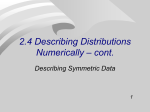 Methods for Describing Sets of Data