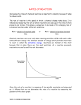 9.10 The Speed of a Reaction notes