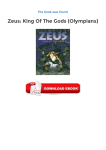 Free eBooks Zeus: King Of The Gods (Olympians) Available To