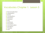 Chapter 1 Lesson 3 Vocab Ecology