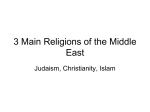 3 Main Religions of the Middle East