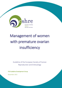 Management of women with premature ovarian insufficiency