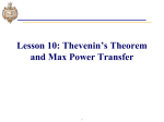 Thevenin`s Theorem