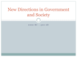 New Directions in Government and Society