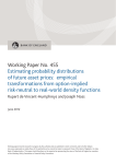 Working Paper No. 455 Estimating probability distributions of future