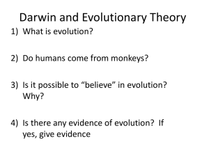 Evolutionary Theory notes