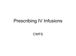 Prescribing IV Infusions