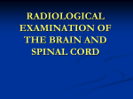 Lecture4 RADIOLOGY EXAMINATION OF THE BRAIN AND SPINAL