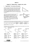 Lesson 7–1 Trigonometry – tangent, sine, cosine