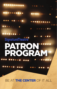 patron program - Signature Theatre