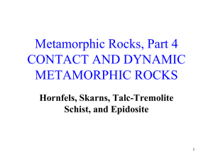 Lab 12 - Contact and Dynamic Metamorphic Rocks
