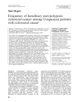 Frequency of hereditary non-polyposis colorectal cancer among