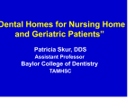 Oral Health Care for the Elderly and the Clinical Assistant Professor