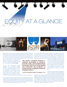 Equity At A Glance
