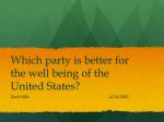 Which party is better for the well being of the United States?