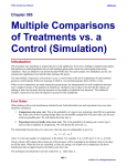 Multiple Comparisons of Treatments vs. a Control (Simulation)