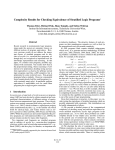 Complexity Results for Checking Equivalence of Stratified Logic