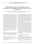 High-Resolution Array-Based Comparative Genomic Hybridization