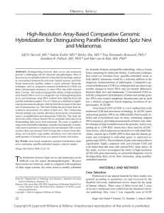 High-Resolution Array-Based Comparative Genomic Hybridization