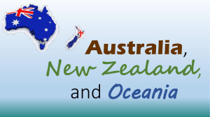 Australia, New Zealand, and Oceana