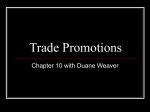 Chapter 10 - Trade Promotions