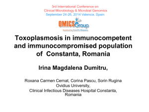 Toxoplasmosis in immunocompetent and