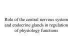 02. Role of the central nervous system and endocrine glands