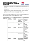 Medication interactions with smoking and smoking