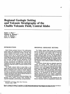 Regional Geologic Setting and Volcanic Stratigraphy