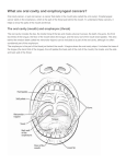 Oral cavity and oropharyngeal cancers