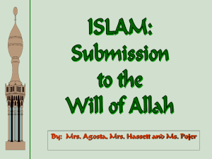 Islam-Submission to Allah