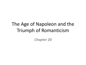 The Age of Napoleon and the Triumph of Romanticism