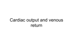 Cardiac output and venous return