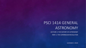 PSCI 1414 General Astronomy