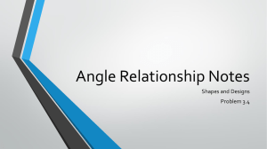 Angle Relationship Notes